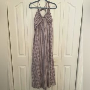 Halter tie back maxi dress. Size XL